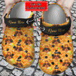 Personalized Fall Crocs - Fall Chicken Happy Thanksgiving
