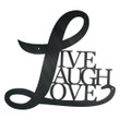 Cursive Live Laugh Love Personalized Laser Cut Metal Sign Home And Living Decor