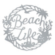 Beach Life Personalized Laser Cut Metal Sign Home And Living Decor