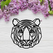 Geometric Tiger Metal Sign Home And Living Decor Wall Art Valentine Gift
