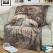 Native American Blanket - Haida Eagle Style Fleece Blanket