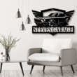 Muscle Car Monogram Personalized Laser Cut Metal Sign Home And Living Decor