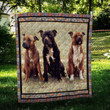 Staffordshire Bull Terrier Friend Quilt Blanket
