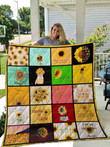 Sunflower Quilt Blanket