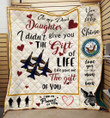 To Daughter Quilt Blanket