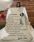 Letter To My Daughter, Even When I'm Not Close By Fleece Blanket - Quilt Blanket - Gift For Daughter