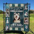 Siberian Husky Dog 10 Quilt Blanket