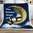 Sleeping Panda Fleece Blanket - Quilt Blanket