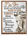 My Son There Will Be Many Times In Life Fleece Blanket