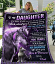 To My Daughter Every Day That You Are Not With Me I Think About You Fleece Blanket