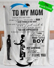 You Will Always Be My Loving Mother Love From Son Fleece Blanket - Quilt Blanket | Gift For Mom