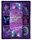 If Fate Whispers To You Halloween Mom To Daughter Fleece Blanket - Quilt Blanket | Gift For Daughter