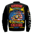 Standing Together Is the Only Thing That Keeps Us From Falling Apart Over Print Mens Bomber Jacket
