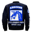 Xviii Airborne Corps Since 1942 Over Print Men Bomber Jacket