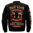 I Will Live by This Oath Until the Day I Die - Naval Service Over Print Bomber Jacket Jacket