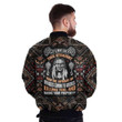Let Me Get This Straight You're Afraid of Refugees Coming to American Over Print Men's Bomber Jacket