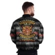 He Is the Fire in My Heart, the Superhero in My Life Over Print Men Bomber Jacket