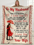 To My Husband There Is No Pretending I Love You Husband And Wife Sherpa Blanket