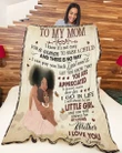I Know It's Not Easy For A Woman Fleece Blanket - Quilt Blanket, Best Mothers Day Gift Ideas, Mothers Day Gift From Daughter To Mom, Home Decor Bedding Couch Sofa Soft And Comfy Cozy