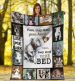 First They Steal Your Heart Pitbull Dog Blanket