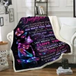 To My Daughter Sometime It's Hard To Find Words To Tell You How Much You Mean Butterflies Fleece Blanket
