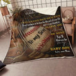 My Son Baseball Believe In Yourself Gift From Mom Fleece Blanket - Quilt Blanket
