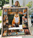 Love Fox Fleece Blanket - Quilt Blanket, Home Decor Bedding Couch Sofa Soft And Comfy Cozy