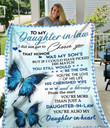 Butterfly To My Daughter In Law I Did Not Get To Choose You You're More Than Just A Daughter In Law You 'Re Also My Daughter In Heart Fleece Blanket - Quilt Blanket
