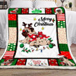 Pug Christmas Fleece Blanket - Quilt Blanket