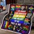 LGBT Pride This Is Me Blanket Gift For Friend Family Birthday Gift Home Decor Bedding Couch Sofa Soft and Comfy Cozy