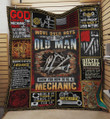 Mechanic Move Over Boys Let This Old Man Quilt Blanket Great Customized Quilt Blanket Gifts For Birthday Christmas Thanksgiving