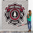Firefighter Boise National Forest - Employment 3D Customized Personalized Quilt Blanket