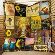 Fe Esperanza Y Amor Jesus Cl18100255Mdq Quilt Blanket