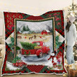 Truck Christmas Quilt Blanket