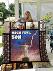 Jesus High Five Son Quilt Blanket Great Customized Blanket Gifts For Birthday Christmas Thanksgiving