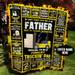 Father Forklift Truck Personalized Quilt Blanket Bbb060611Sm