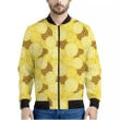 Pineapple Slices Pattern Print Men's Bomber Jacket