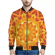 Flame Kaleidoscope Print Men's Bomber Jacket
