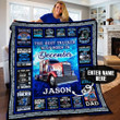 Personalized December Trucker Dad The Best Trucker Was Born In December The Best Buckin Dad Ever Always And Forever Love You Quilt Blanket Great Customized Blanket Gifts For Birthday Christmas Thanksgiving, Father'S Day