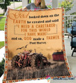 Tractor Farmer Love God Blanket Hg Gift For Farmer