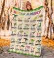 44 Dinosaur Alphabel Fleece Blanket