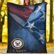 Custom Blanket U.S Army Flag Blanket 4 - Fleece Blanket
