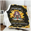 Sunflower Hippie Sherpa Fleece Blanket