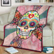 Sugar Skull Hippie Xa0601575Cl Fleece Blanket