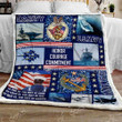 Proud Us Navy Sofa Throw Blanket Np100