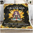 Hippie To My Grandma Love Granddaughter Gs-Cl-Dt1810 Fleece Blanket
