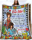 Hippie Dear Sister Sherpa Fleece Blanket Iktg Bubl