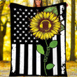 Custom Blanket Dispatcher Sunflower Hippie Blanket - Fleece Blanket
