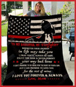 Firefighter Daughter Wherever Your Journey In Life May Take You Gs-Cl-Dt1610 Fleece Blanket