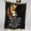 Lion God Creates The Toughest Soldier Sherpa Blanket